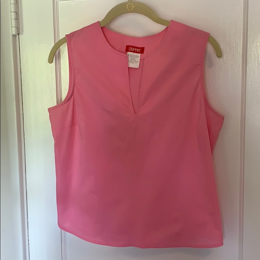 Y2K Vintage Esprit Bubblegum Pink Shell Top Medium
